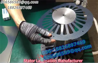 Prototyp eines lasergeschnittenen Rotor- und Statorblechpakets in China