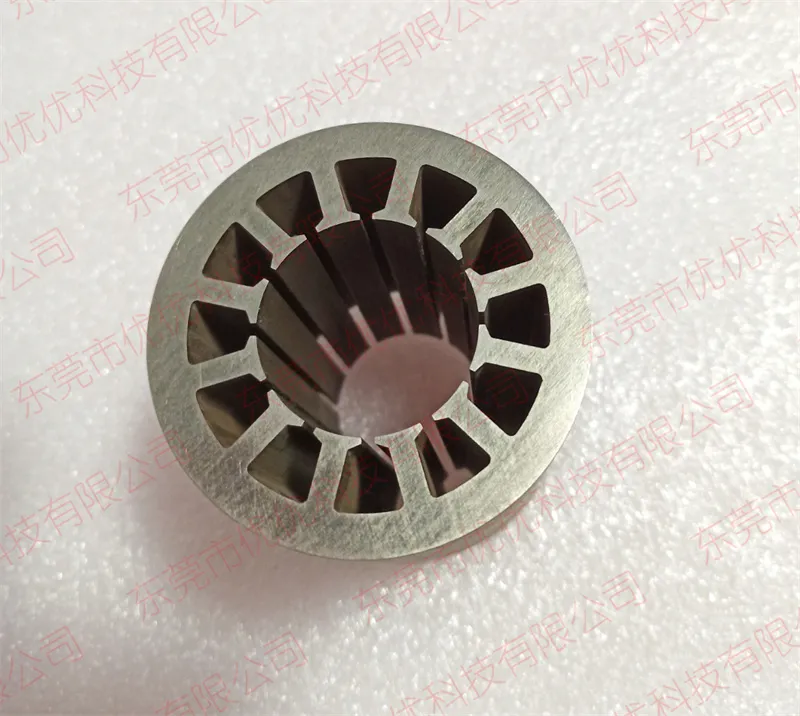 Low Iron loss stator lamination with bonding epoxy for stator production